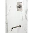 thumbnail image 2 of Kingston Brass KB6348AXTO Restoration Single-Handle Pressure Balanced Tub Faucet in Brushed Nickel, 2 of 7