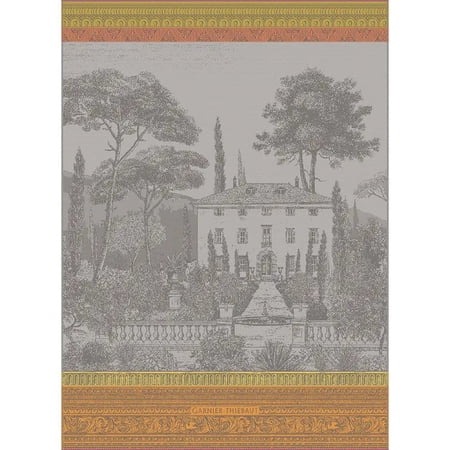 Garnier Thiebaut French Kitchen Palazzina Sepia Jacquard Tea Towel