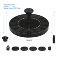 thumbnail image 2 of Langgg Pool Solar Waterfall Fountain 110cm Lift Birdbath Pond Submersible Water Sprinkler Backyard Courtyard Landscape, 2 of 6