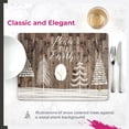thumbnail image 3 of Pimpernel Wooden White Christmas Placemats - Set of 4, Multicolored, 3 of 7