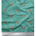 thumbnail image 1 of Soimoi Cotton Cambric Fabric Leaves & Floral Artistic Fabric Prints By Yard 56 Inch Wide, 1 of 3