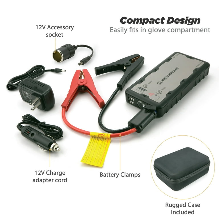 Scosche portable car jump starter with usb power bank discount