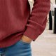 thumbnail image 5 of Sudadera informal holgada de manga larga con cremallera y cuello vuelto de color liso para niños y niñas, parte superior de poliéster, 5 of 5