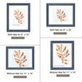 thumbnail image 6 of FungYuan 2PACK 11x14 Wood Picture Frame , Display Photo 11x14 Matted to 8x10 Wall Frame, Blue, 6 of 6
