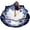 Blue（C）, variant on Umbrella Tea Infuser, Tea Umbrella Diffuser Shape Ceramic Strainer, Chinese Blue and White Porcelain Loose Leaf Filter with Rotating Design
