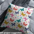 thumbnail image 2 of jejeloiu Chic Butterfly Fabric by the Yard 3 Yards,Rustic Farmhouse Cabin Sewing Fabric,Watercolor Flower Daisy Fabric for Sewing For Girls,Ultra Soft Home Decor, 2 of 6
