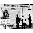 thumbnail image 2 of Men Reading At A Bill Board Newspaper In Shanghai History (24 x 18), 2 of 2