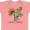 thumbnail image 4 of Inktastic Clever Turkey Thanksgiving Dinosaur Boys or Girls Baby Bodysuit, 4 of 5