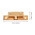 thumbnail image 2 of Mobutofu 10 Pcs Attrapes d'Armoire Cuivre Doré pour Portes Internes, 2 of 5