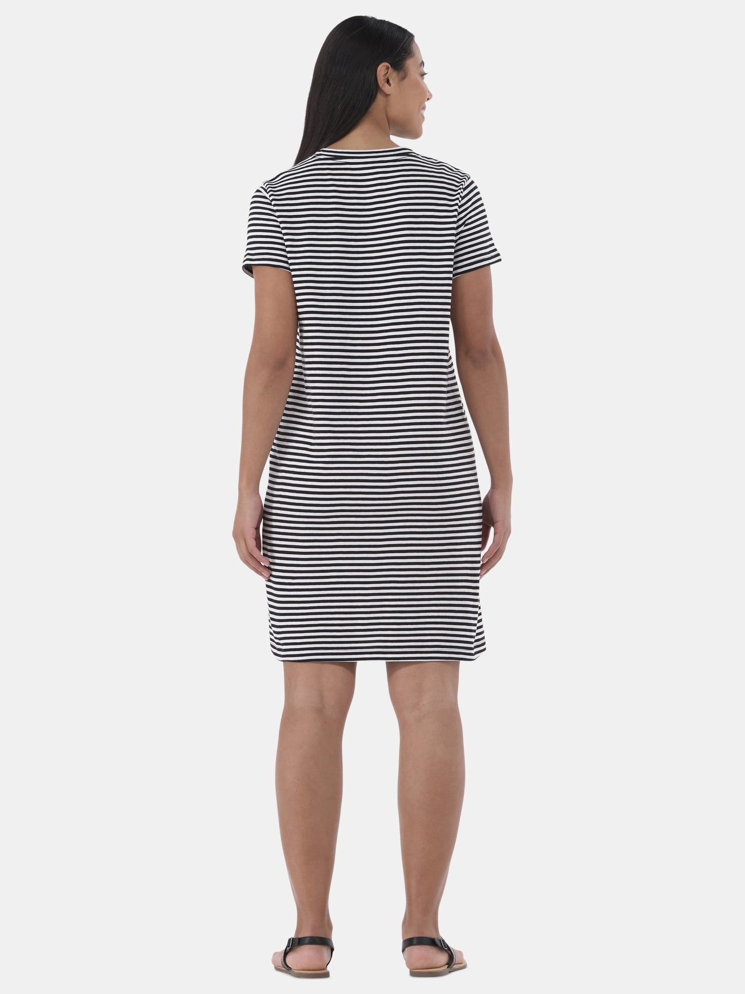 Time and Tru Women's Cotton T-Shirt Dress, Sizes XS-XXXL