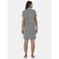 thumbnail image 3 of Time and Tru Women's Cotton T-Shirt Dress, Sizes XS-XXXL, 3 of 4