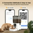 thumbnail image 6 of Oneisall WF-63 5GHz & 2.4GHz Automatic Cat Food Dispenser, 6L/25 Cups Automatic Cat Feeder with Camera, White, 6 of 12
