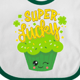 thumbnail image 4 of Inktastic Super Lucky Cupcake for St. Patricks Day Boys or Girls Baby Bib, 4 of 4