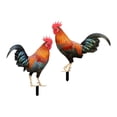 thumbnail image 2 of Adorno de estatua de Animal de gallo acrílico, estacas de jardín, estatuas de pie, artesanías pastorales, decoración para Patio, patio trasero, césped Color A y B, 2 of 8