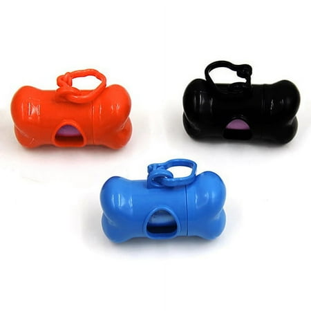 Sijiali Pet Dog Bone Shape Dispenser Box Garbage Clean Up Waste Bag Carrier Holder Case