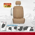 thumbnail image 5 of Genuine Dickies 2 Piece Sorrento Universal Car Seat Covers, Tan, 5 of 12
