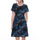 thumbnail image 1 of Easygdp Blue Sports Car para Vestido Transpirable de Mujer, Vestido Suelto de Manga Corta con Pliegues y Bolsillos para el Verano, 1 of 6