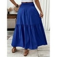thumbnail image 6 of Delliss Women's Summer High Waist Casual Tiered Solid Color Skirt, 6 of 6