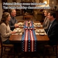 thumbnail image 2 of Independence Day Tablecloth, Printed Patriotic Flag Decor for 250th Anniversary Living Room Table, Coffee Table and Holiday Dining,July 4th Decorations, 2 of 6