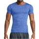 thumbnail image 1 of Tops para hombre, blusas y camisas de manga corta con cuello redondo para hombre, blusas deportivas de secado rápido de color liso para hombre, blusas de manga corta con cuello redondo para hombre, 1 of 8