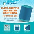 thumbnail image 2 of Hurricane HF-MAS08 Elite Aseptic Spa Cartridge Filter for PMA25-M, PMA-PROPAK2-M, 2 of 7