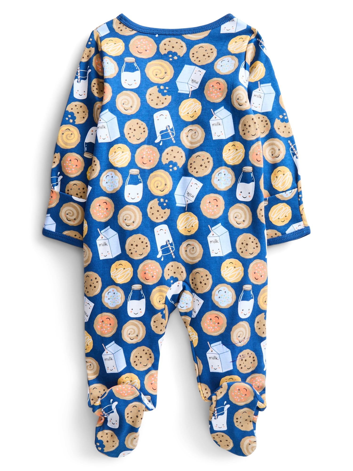 Wonder Nation Organic Cotton Baby Unisex Zip Front Footed Sleep N Play Pajamas, Sizes Preemie-6/9 Months