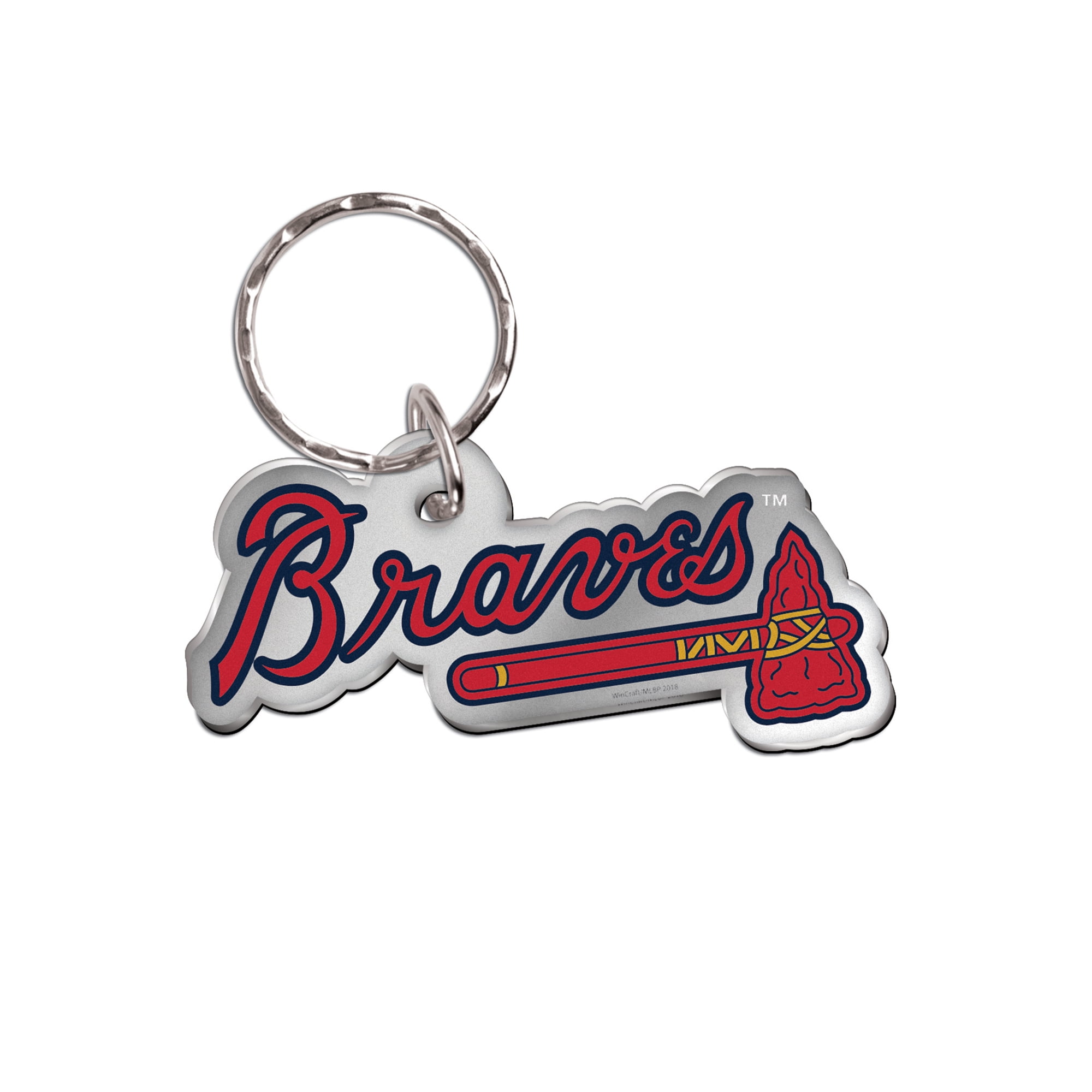 Atlanta Braves WinCraft Metallic Freeform Acrylic Keychain