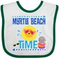 thumbnail image 3 of Inktastic Myrtle Beach Vacation Time Girls Baby Bib, 3 of 4