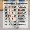 thumbnail image 3 of HAOTAGS Women Casual Dress Shoes,Casual Loafers Flat Toe British Leather Wedge - Heel Shoes Black 8.5, 3 of 5