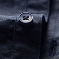 thumbnail image 4 of Men Shirt Short Sleeve Blouse Solid Color Top Lapel Button Shirt Cardigan Summer, 4 of 11