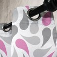 thumbnail image 3 of Ambesonne Geometric Grommet Curtain, Persian Teardrop, 50" x 108", Pink Grey White, 3 of 6