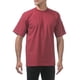 thumbnail image 4 of Pro Club Men's Heavyweight Cotton Short Sleeve Crew Neck T-Shirt,Burgundy,L, 4 of 5