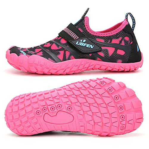 UBFEN Chaussures d'Eau pour Enfants Garçons Filles Chaussettes Aquatiques Pieds Nus Plage Sports Piscine Séchage Rapide Légères Tout-Petits Petits Grands Enfants