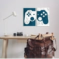 thumbnail image 2 of Stupell Industries Video Gaming Controller Silhouette Graphic Art Unframed Art Print Wall Art, Set of 2, Design by Kim Allen, 2 of 6