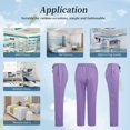 thumbnail image 6 of VIAOLI Scrubs for Women Set-Zipper Collar top & Straight Pants Scrubs set Medical Nursing uniforms Clearance, 6 of 7