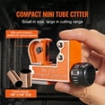 thumbnail image 2 of KFFKFF Mini Tubing Cutter, 1/8" - 1-1/8" O.D. Mini Copper Pipe Cutter, Heavy Duty Compact Tube Cutter Tool with High-Speed SKD Blade for Copper, Aluminum, Plastic Pipes, 2 of 9