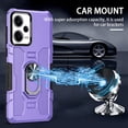 thumbnail image 4 of for Xiaomi Redmi Note 12 5G Case (Not 4G) with Metal Ring Kickstand for Women & Men, Heavy-Duty Protection Shockproof Bumper Cover Case for Xiaomi Redmi Note 12 5G/Poco X5 TY Purple, 4 of 18