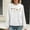 White, variant on Christmas Womens Waffle Sweatshirts Loose Crewneck Long Sleeve Shirts Cute Christmas Printed Sweaters Casual Fashion Xmas Holiday Party Pullover Tops