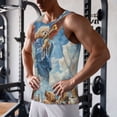 thumbnail image 5 of Goofa Dog Angel Ascension Pattern Men's Workout Tank Top Slim-Fit Tank Quick Dry Fit Muscle Tank Top Beach Tank Top Bodybuilding Sleeveless T Shirt-Small, 5 of 7