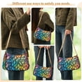 thumbnail image 4 of FORMRS Womens Shoulder Bag with Chain Strap Clutch Purse Cute Tote Handbag, Colorful Dragon Scales Pattern, 4 of 7
