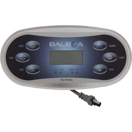 Balboa 34-55673-K 80-12101 7.1 x 3.5 in. Spaside TP600 BP Topside Control Panel with Label