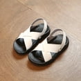 thumbnail image 1 of PU Sandals Baby Shoes Fashion Summer Girl Boy Beach Soft Non-Slip Toddler Comfort Prewalkers White 24, 1 of 6