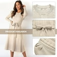 thumbnail image 3 of Vestidos de punto elegantes para mujer, vestido tipo suéter, vestido de invierno con cuello redondo, 3 of 5