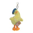 thumbnail image 4 of Llavero de peluche de , llavero con anilla para llaves de coche, accesorios para bolso de y niñas lindos, bolso de muñeca, mochila colgante, cadena con hebilla amarilla CUTICAT Llavero de peluche, 4 of 7