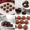 thumbnail image 4 of 4 Pieces Silicone Chocolate Molds, Brown 15 Cavity Mini Candy Molds Non-stick Baking Molds for Ice Cubes, Jelly, Fat Bombs, 4 of 4
