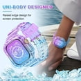 thumbnail image 5 of ZHYW Compatible for Crystal Clear Apple Watch Bands, 45mm 44mm 42mm 41mm 40mm 38mm Bumper Case for Men Women Jelly Sport Case Band for iWatch Ultra 2/1 Series 9 8 7 SE/6 5 4 3 2 1, 5 of 13