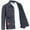Gray, variant on Men Autumn Jacket Pocket Long Sleeves Solid Color Loose Single-breasted Warm Cardigan Plus Size Mid Length Men Denim Coat for Daily Wear