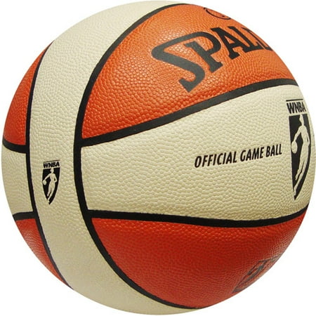 Spalding WNBA Official Game Ball 28.5" Basketball, Oatmeal/Orange