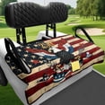 thumbnail image 4 of Pzuqiu American Flag Eagle Design Golf Cart Seat Covers Storage Pockets, with 4 Pockets Golf Cart Non Skid Seat Cover Fit for EZGO, 4 of 9