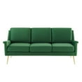 thumbnail image 5 of Modway Chesapeake Performance Velvet Sofa, Green, 5 of 5